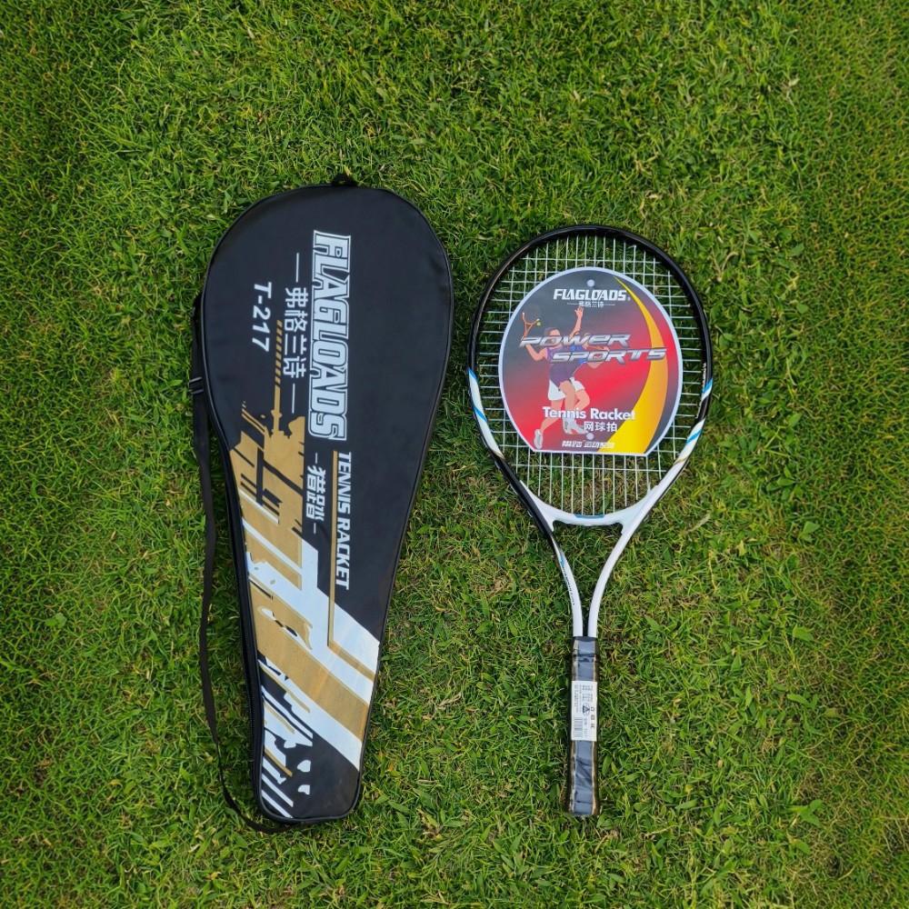 FLAGLOADS T-218 RECREATIONAL TENNIS RACKET WITH CARRY COVER