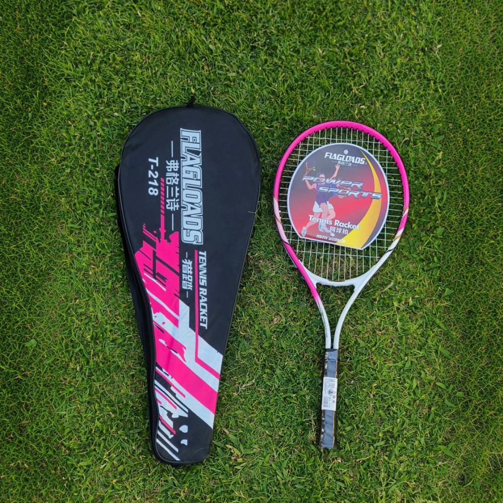 FLAGLOADS T-218 RECREATIONAL TENNIS RACKET WITH CARRY COVER