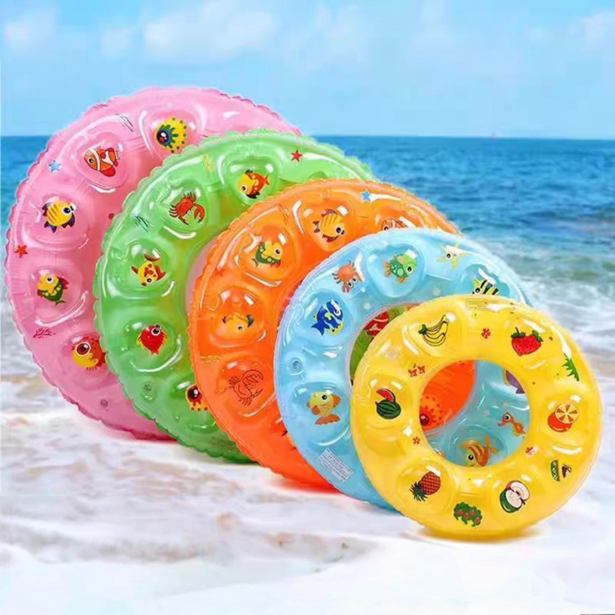 Kids Ocean Print Swim Ring