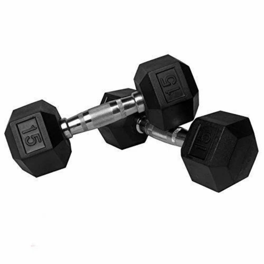Rubber Hex Dumbbells 10kg