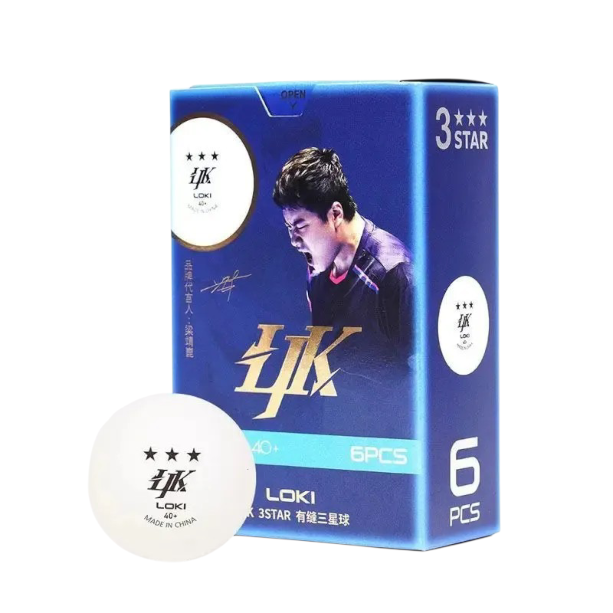 3-Star Premium Table Tennis Balls (6 Pcs)