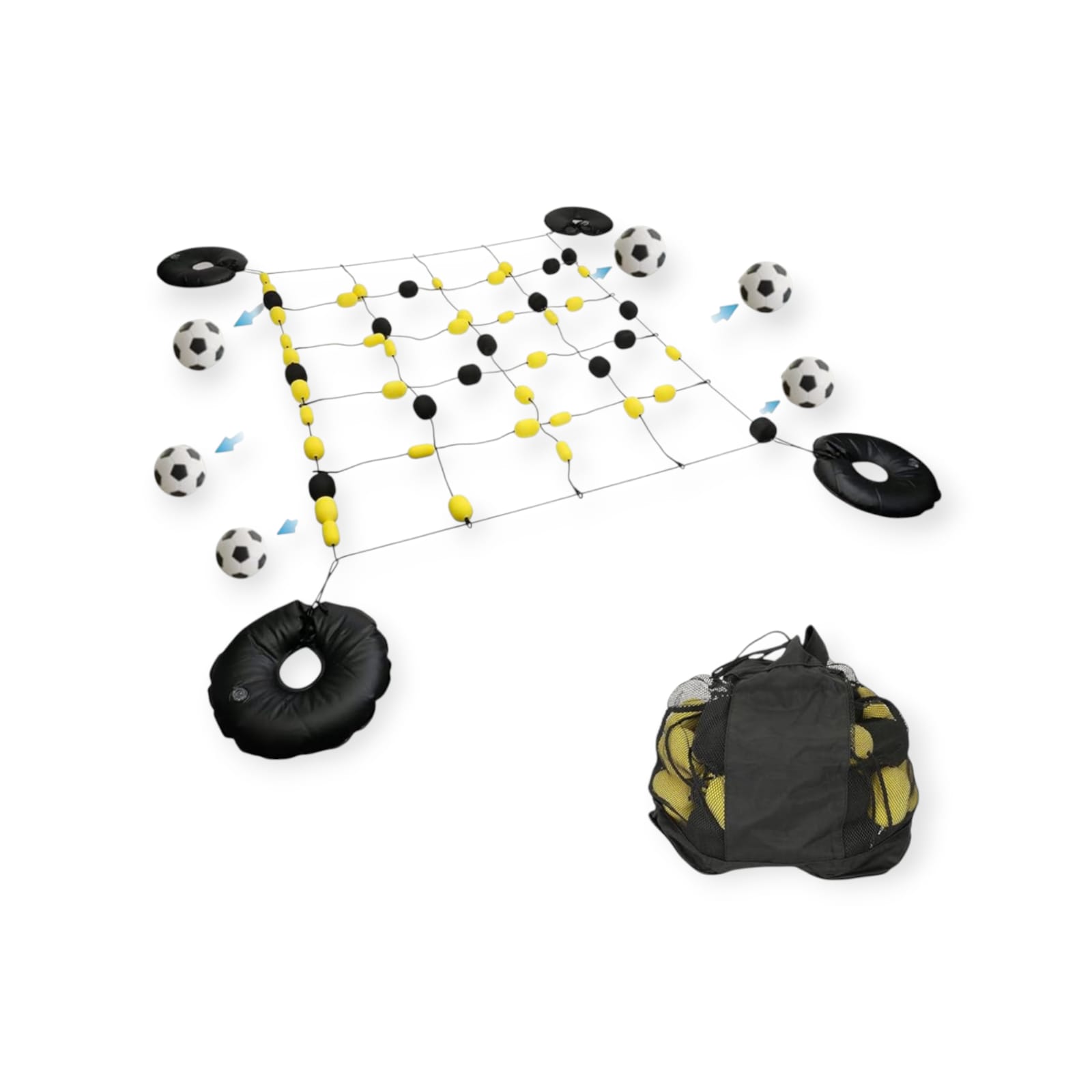 Passing Square Grid Floor Net
