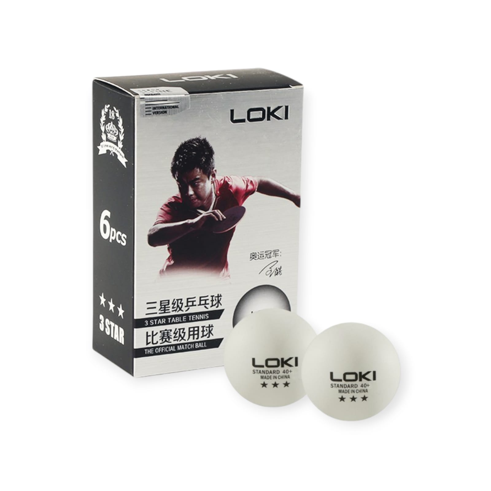 3-Star Premium Table Tennis Balls (6 Pcs)